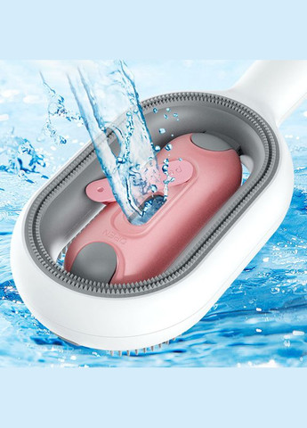 Модернізований гребінець DT956 long Pink для чищення та видалення шерсті кішок і собак 13 шт. Lesko (336205303)