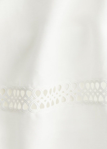 Белое кэжуал платье H&M однотонное