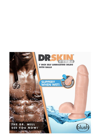 Фалоімітатор самозмащувальний Dr. SKIN 7INCH SELF LUBRICATING DILDO Blush (297396497)