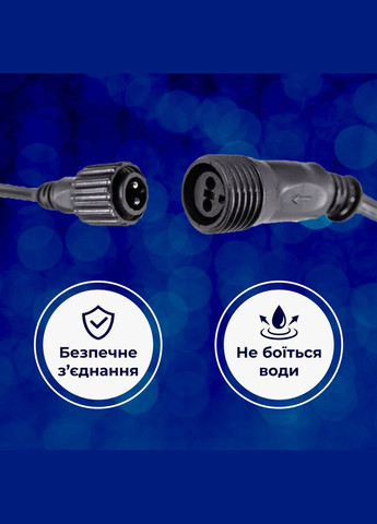 Гірлянда вулична стрічка світлодіодна Дюралайт 480 LED 16м морозостійка прозорий дріт Garlando (315637001)