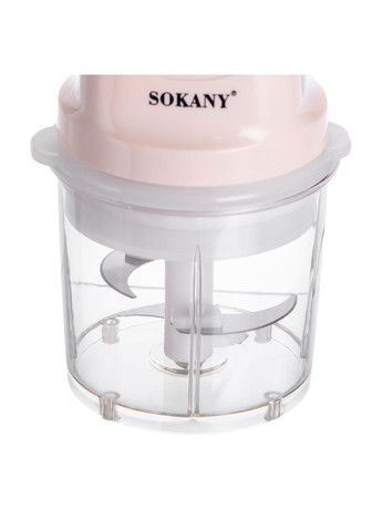 Чоппер измельчитель с чашей на 0.7 л кухонный электрический 250 Вт бежевый Sokany SK-06009BE Jooki (370368339)