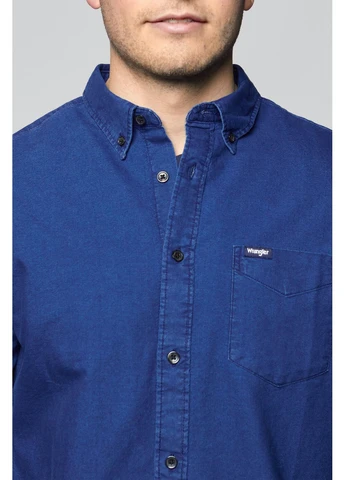 Синяя рубашка Wrangler