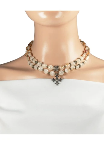 Намисто "Деяна" Цитрин, Перламутр Fursa fashion (367106424)
