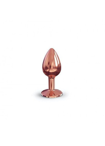 Металева анальна пробка із прикрасою у вигляді кристалу - Diamond Plug Rose Gold S Dorcel (294182103)