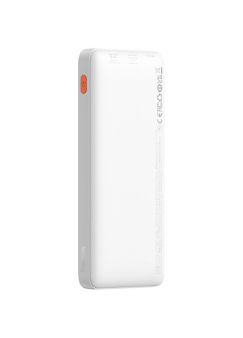 УМБ Airpow 10000mAh 20W PD, QC, USB-A, Micro-USB, USB-C In/Out White Baseus (371633216)