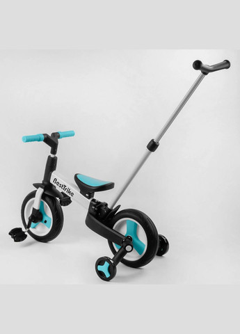 Велосипед-трансформер дитячий 10" " " батьківська ручка, знімні педалі. Black (105225) Best Trike (340908331)