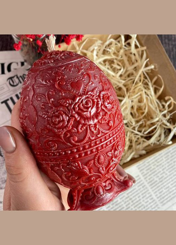 Червона воскова свічка - Яйце з візерунком 5Candles (322244353)