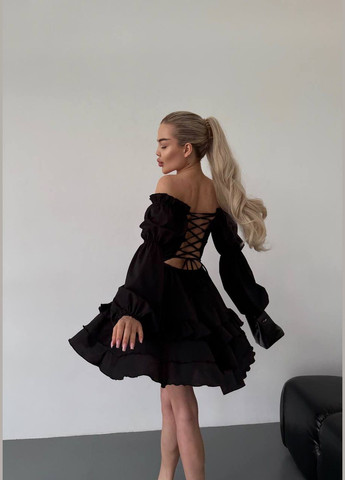 Чорна жіноча сукня софт No Brand