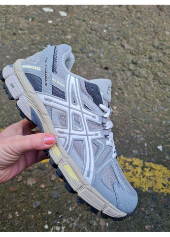 Серые демисезонные кроссовки мужские asics gel-kahana 8 light grey асикс гель кахано No Brand