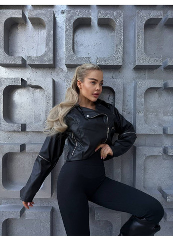 Чорна демісезонна косуха стильна жіноча косуха Style Point