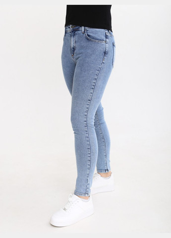 Джинси жіночі блакитні американки з високою посадкою Americano RITT - (298294993)