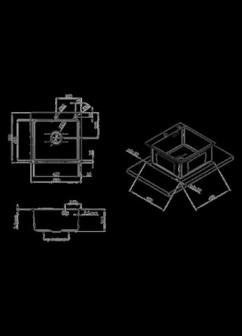 Комплект кухонной мойки KRP Derby - 5050HM Brush (2,5/0,5 мм) Kroner (336937197)