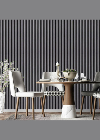 Рельс декоративный WPC круглый стеновой графит 3000х152х15мм SW-00001873 Sticker Wall (329896121)