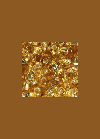 Бисер чешский Блестящий с квадратной серединкой 462/17020 калибр 10/0 Светло-золотой Упаковка 5 грамм Preciosa (351898310)