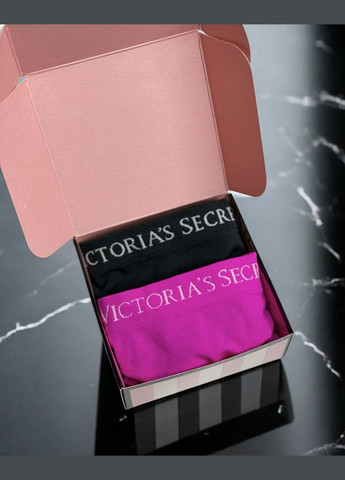 Подарочная коробка брендированная Victoria's Secret розовая в полоску No Brand (315714488)