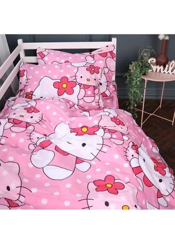 Комплект постельного белья Бязь JUNIOR 17-0864 Hello Kitty Pink Mirson (399967391)