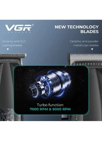 Комплект VGR 3 в 1 V-640 S3, машинка для стрижения (clipper), триммер и электробритва (шейвер) Hengda (385555981)
