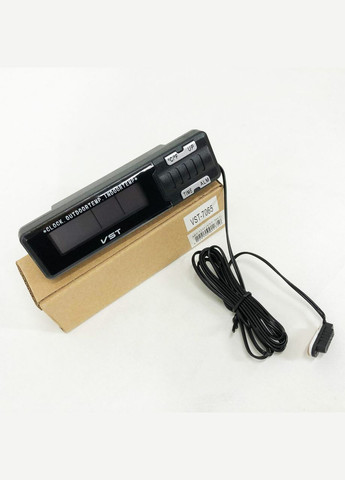 Годинник-термометр -7065 зовнішній та внутрішній датчик, Домашня метеостанція з гігрометром, Цифровий годинник VST (372908636)