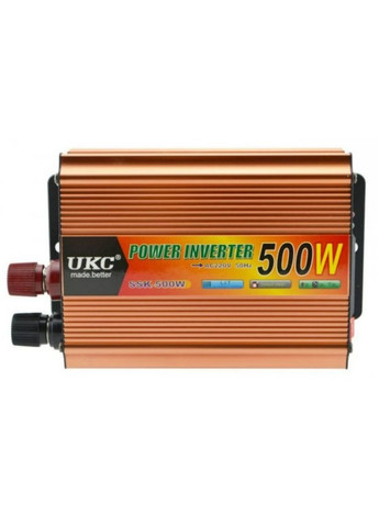 Інвертор автомобільний 500W AC/DC 12-220 V перетворювач напруги (1756375722) UKC (335237561)