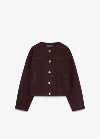 Бордовая демисезонная куртка Zara