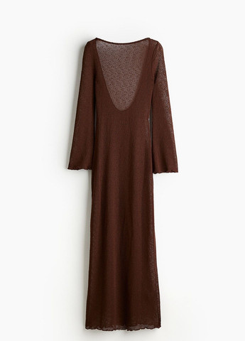 Темно-коричнева кежуал сукня H&M однотонна