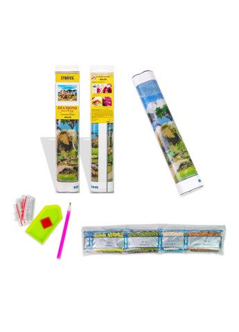 Алмазная мозаика для детей 6+ Милые щенки без подрамника хлопковая для дома см Strateg (362433242)