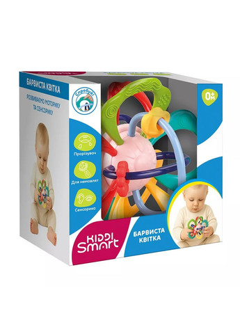 Іграшка-прорізувач Барвиста квітка (DM321-UA) KIDDI SMART (369905214)