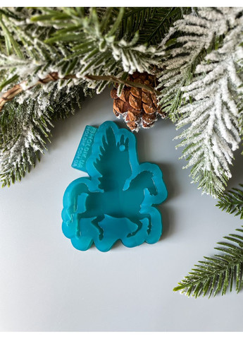 Молд Пегас меньше для новогодних игрушек на елку силиконовая форма для эпоксидной смолы No Brand (370566779)