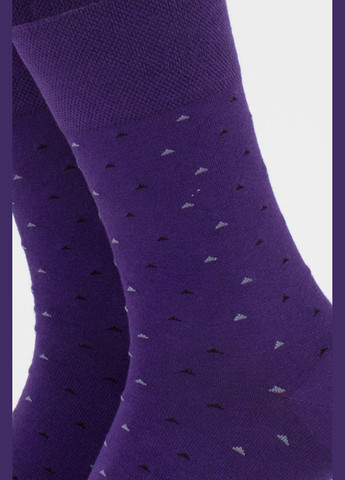 Фіолетові шкарпетки чоловічі Giulia горошок (302297295)