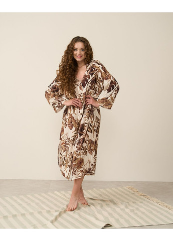 Вільна туніка-халат з рукавами та розрізами Nicoletta (362218928)