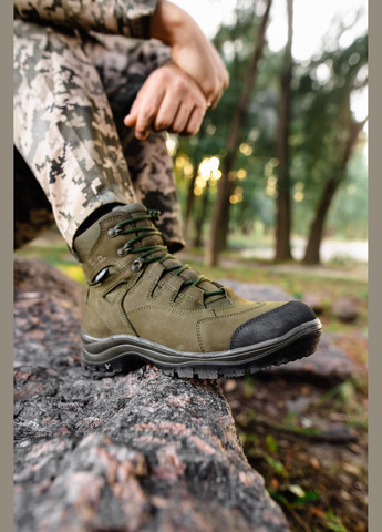 Шкіряні Демісезонні Жіночі Берці Тактичні. 36-40р Олива. Теплі та зручні! 45DF-2107 No Brand (301138829)