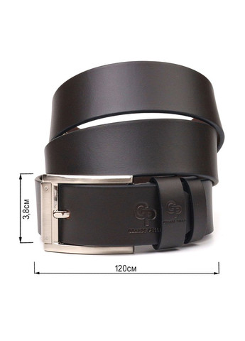 Якісний чоловічий ремінь із натуральної шкіри коричневий 21461 Grande Pelle (329199136)