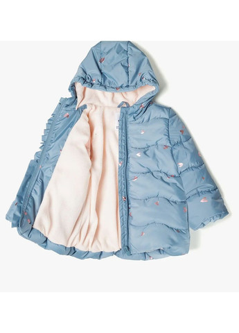 Синя куртка демісезон,синій-рожевий в візерунки,. 5.10.15