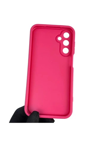 Чохол силіконовий оригінальний Soft Touch з 3D принтом милий ведмедик для Galaxy A15 (SM-A155M) малиновий (Повний захист камери) Samsung (377093543)