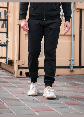 Черные спортивные, повседневный демисезонные шаровары, зауженные брюки Custom Wear