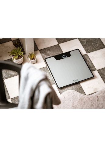 Ваги напольні AD 8174 silver електронні/ 180кг/ 2хААА/ автовимкнення Adler (360394476)