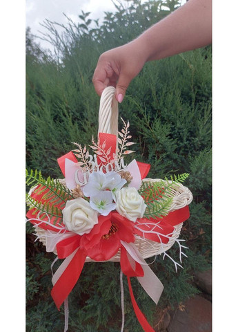 Кошик з лози на Спаса, кошик для освячення фруктів, кошик з декором No Brand (366817540)