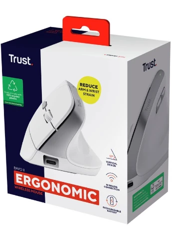 Миша Bayo II Ergonomic, WL, білий Trust (360604702)