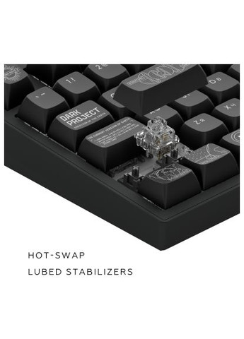 Клавіатура (DPKB_NOVA_81_ANSI_BLACK_UA) Dark Project ALU81 Terra Nova PBT RGB Mech G3MS Moonstone Black (366153549)