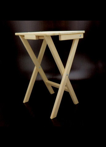 Столик розкладний з дерева Дарлінг бланже (СУН-000101) No Brand (328960176)