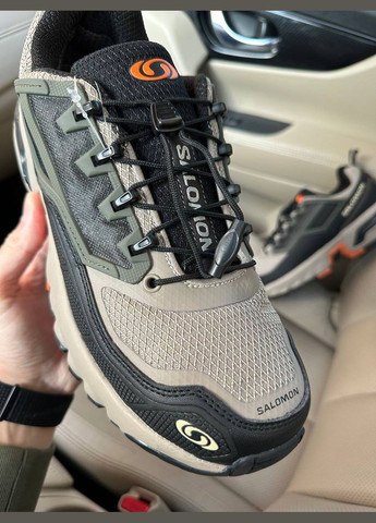 Бежевые зимние кроссовки зимние мужские salomon acs winter gore-tex beige termo | саломон acs бежевые термо No Brand