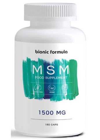 MSM 1500 mg 180 Caps Bionic Formula (303499656)
