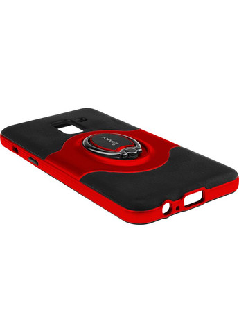 Чехолнакладка 360° Free Rotation Ring Holder case Samsung Galaxy A8 Plus A730F Red iPaky (301781468)