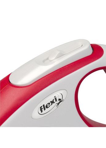 Повідець-рулетка для собак New Comfort стрічка червона розмір L 5 м/ 60 кг Flexi (372504747)