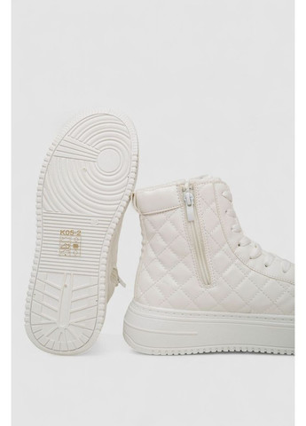 Білі кеди жіночі на хутрі, 248rk05 Ager