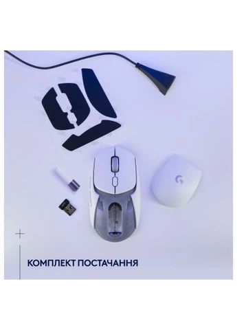 Мышь G309 Lightspeed Wireless/Bluetooth White (910-007207) Logitech (396692867)