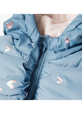 Синя куртка демісезон,синій-рожевий в візерунки,. 5.10.15