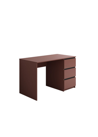 Письменный Стол на 3 ящика Kade-1 100х50х75 см Кирпичный/черные планки МОМЕБ (282936000)