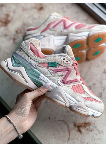 Розовые демисезонные кроссовки мужские new balance 9060 joe freshgoods inside voices penny cookie pink нью беланс 9060 No Brand