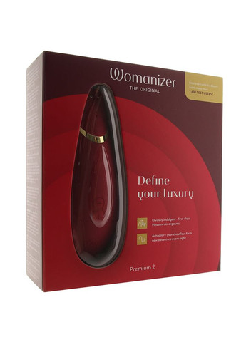 Вакуумный клиторальный стимулятор Premium 2 Bordeux Womanizer (297395782)
